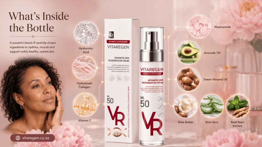 Vitaregen — the cream formula in the bottle